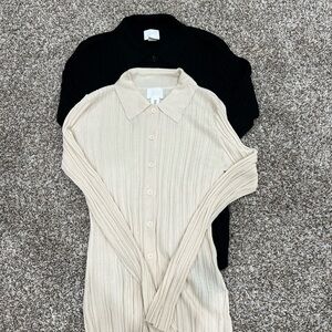 Set of 2 H&M Knitted Tops Size M